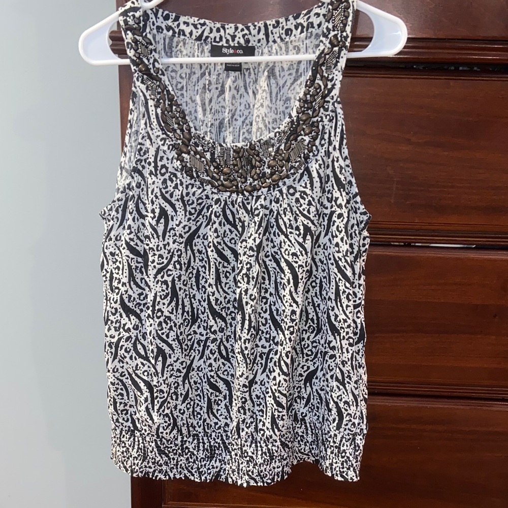 Style & Co, size 12, black and white